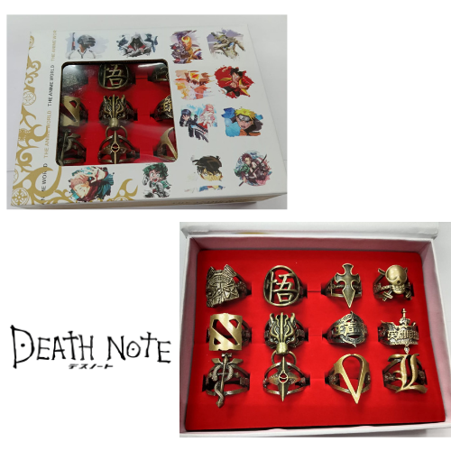 Deathnote ring set 12 pc