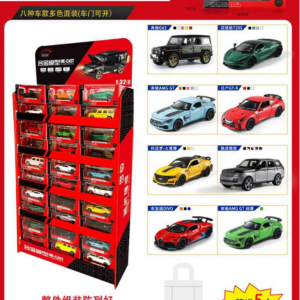 1pcs-  1:32 scale alloy car with sound and light pullback mechanism