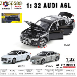 1:32 Audi A6L Alloy die cast car