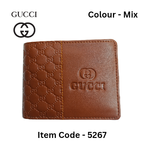 Men's Leather Wallet (Mix Colour) (Item-5267)