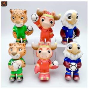 12pcs-Football Mascoots worldcup squeze Net price 59