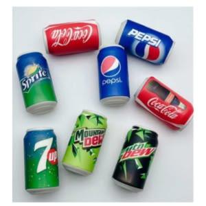 12pcs-Soft Drink Cans squeze Net price 55