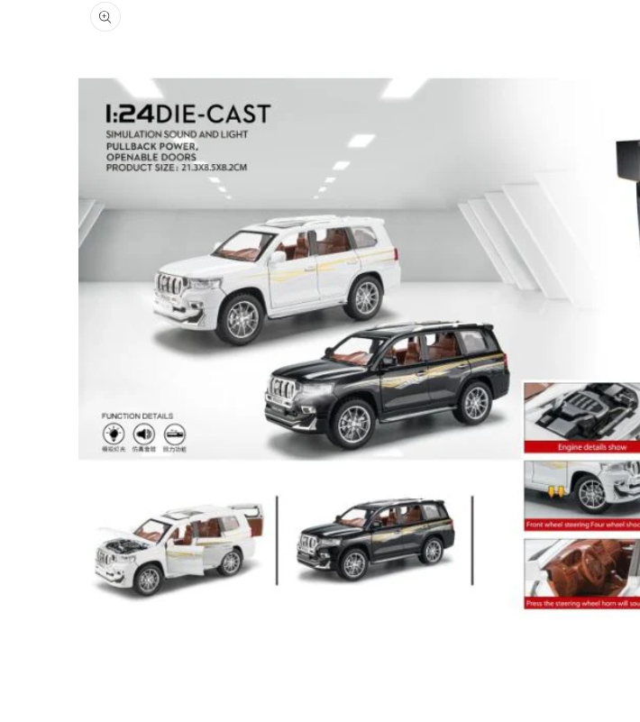 Land crusher prado 1:24 Diecast car ( single box pack )