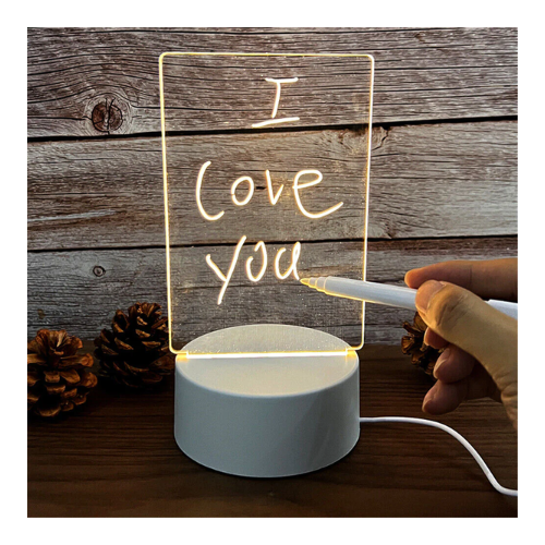 Blank 3d lamp with marker