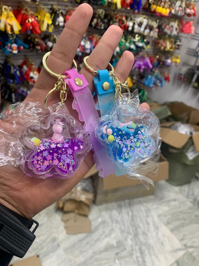 Star Shape water keychain mix design ( pack of 3 )