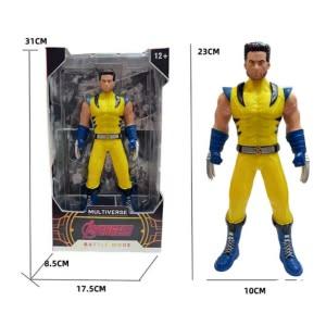 9 inch 23CM high imitation soft glue wolvorene human face , with rotatable joints,