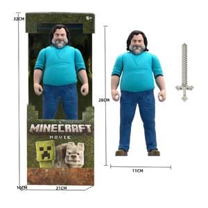 Mine craft Steve model premium quality  12 inch (28CM) Minecraft, high quality pvc, joint mobility
