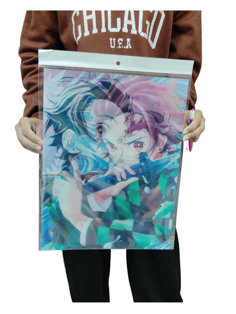 Tanjiro nejuka 3d poster pack of 2 ( eff price 90)