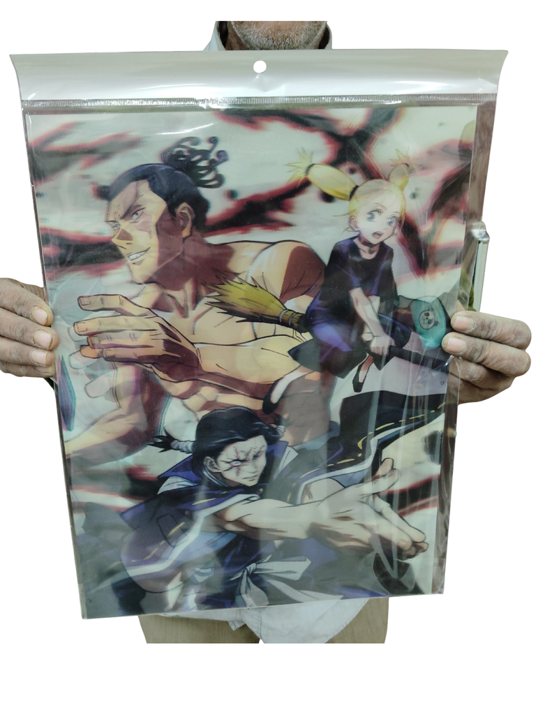 Jujutsu kaisen 3d poster pack of 2 ( eff price 90)