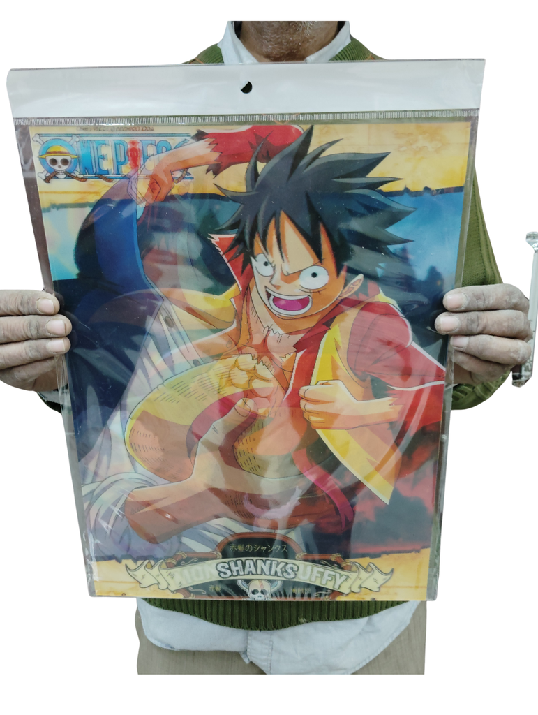 Luffy 3d poster pack of 2 ( eff price 90)