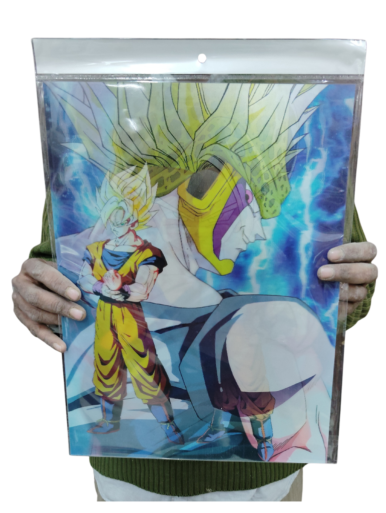 Yellow Vegeta 3d poster pack of 2 ( eff price 90)