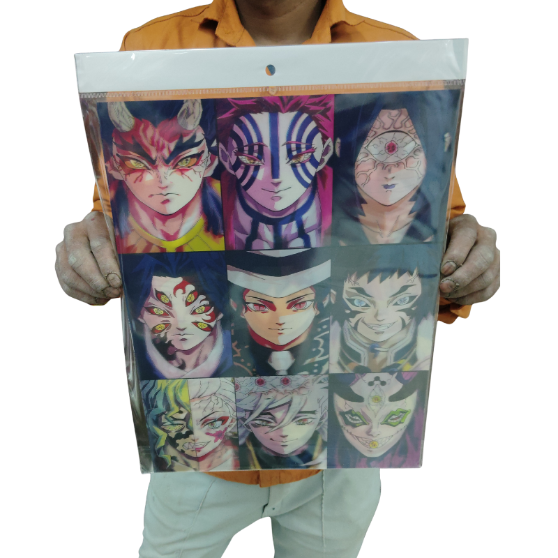 Demon slayer 3d poster pack of 2 ( eff price 90)