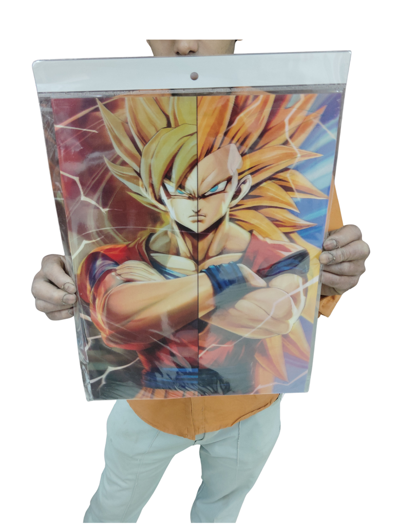 Yellow Vegeta 3d poster pack of 2 ( eff price 90)