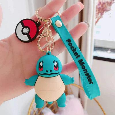 New Pokimon Blue Turtle Rubber Keychain Pack of 3 (eff price 35)