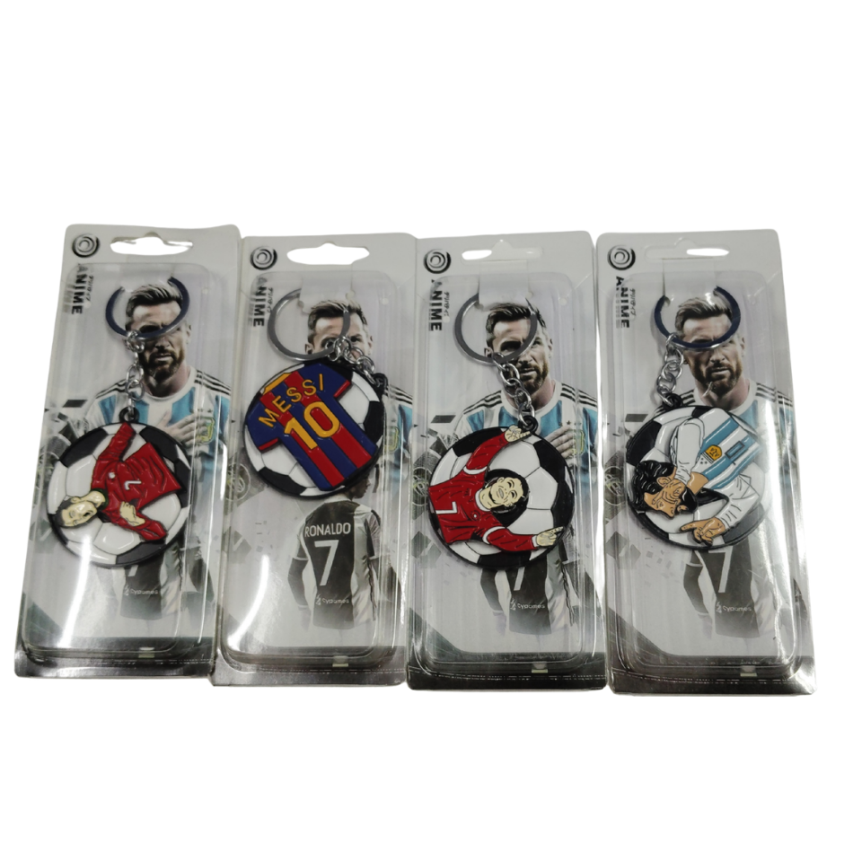 New Ronaldo / Messi rotating mix keychain Pack of 5 (eff price 45) (With Packing)