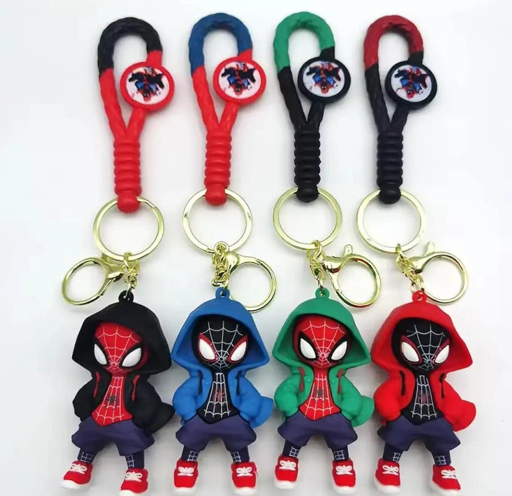 Spidy Hoody Mix Colour rubber keychain pack of 3 (eff price 35)