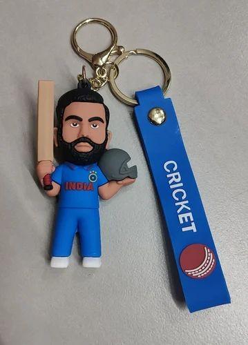 Rohit Shrama 45 rubber keychain pack of 3 (eff price 35)