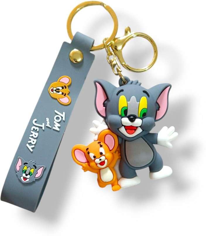 Tom & Jerry friends rubber keychain pack of 3 (eff price 35)