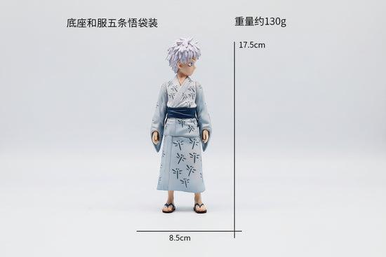 50pcs-17.5 cm Gojo Satoru kid in a traditional blue and white yukata kimono Net price 120