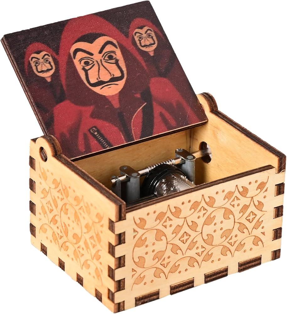 Red coat money heist music box