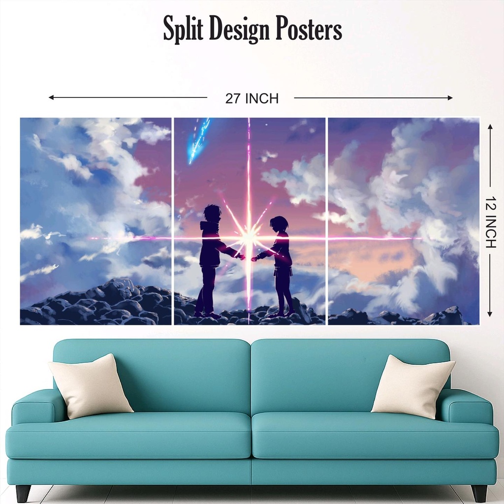 Your Name split Poster Pack of 3 (eff price 42)