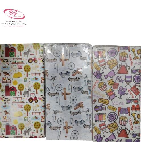 Car / movie mix design wrapping sheet pack 50