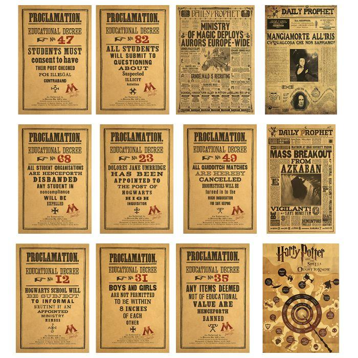 20pcs - Hp (magic Boy) Mix Posters C Net price 22 (random)