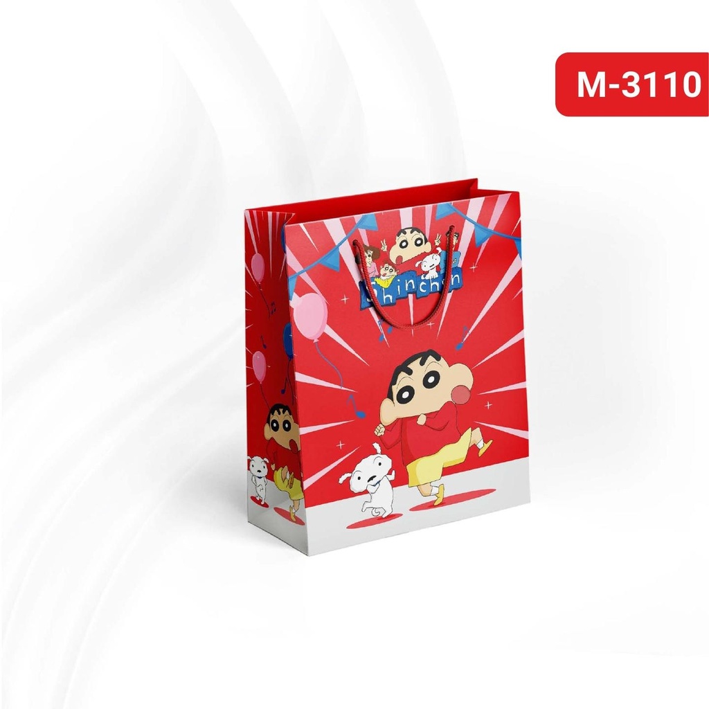 Medium size paper gift bags M-3110 (Pack of 12)