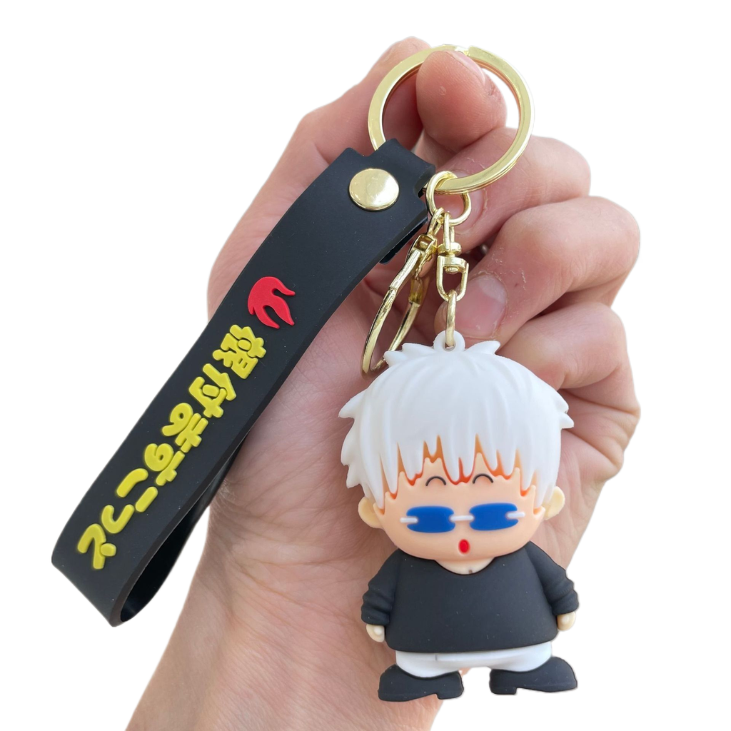 New Kid Gojo White Hair rubber keychain pack of 3 (eff price 35)