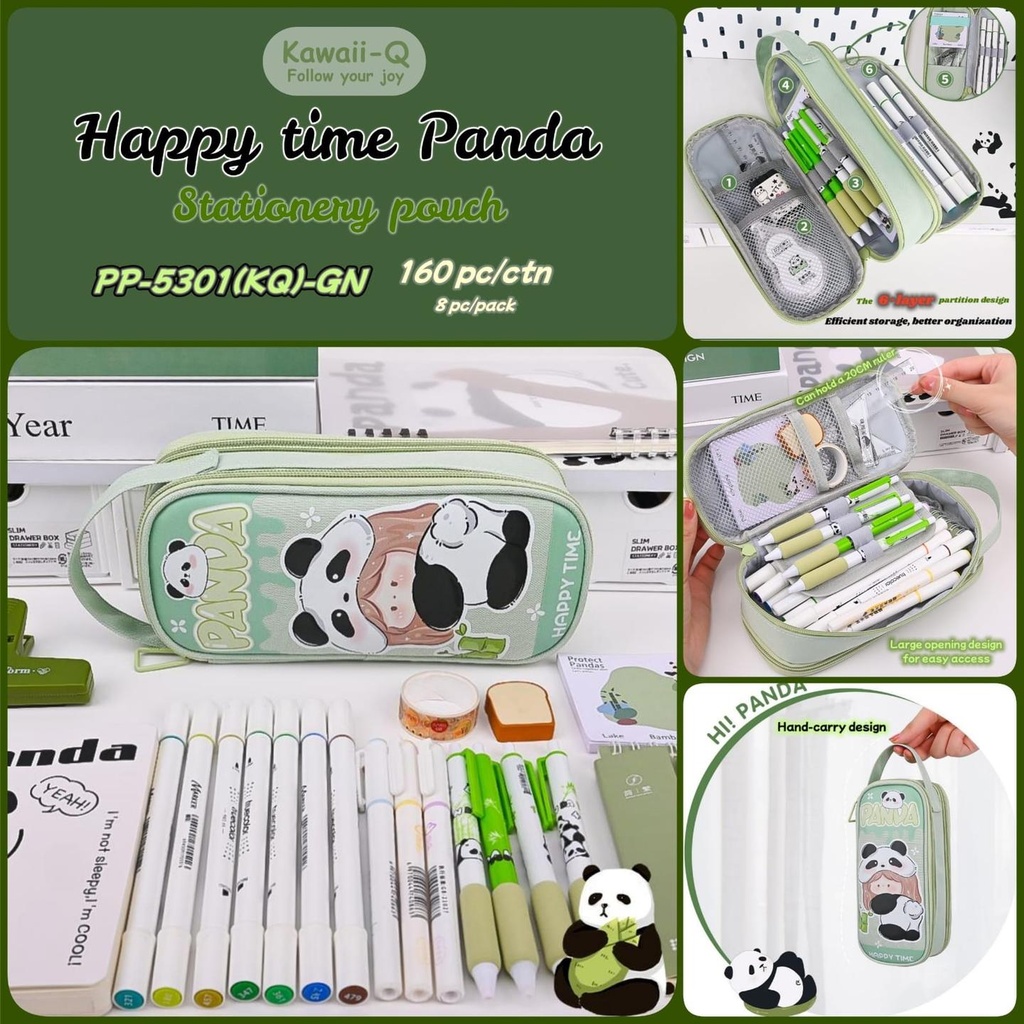 happy time panda big size pencil kit