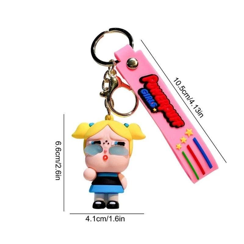 New Powerpuff Glasses rubber keychain pack of 3 (eff price 35)
