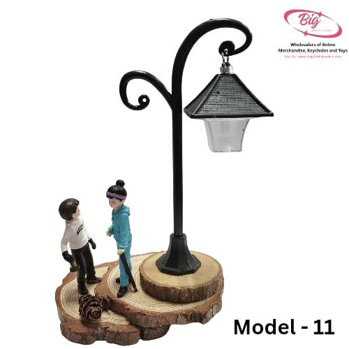Big size wooden couple lamp model no 11