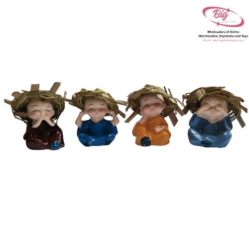 Simple hat monks set of 4  Model  52