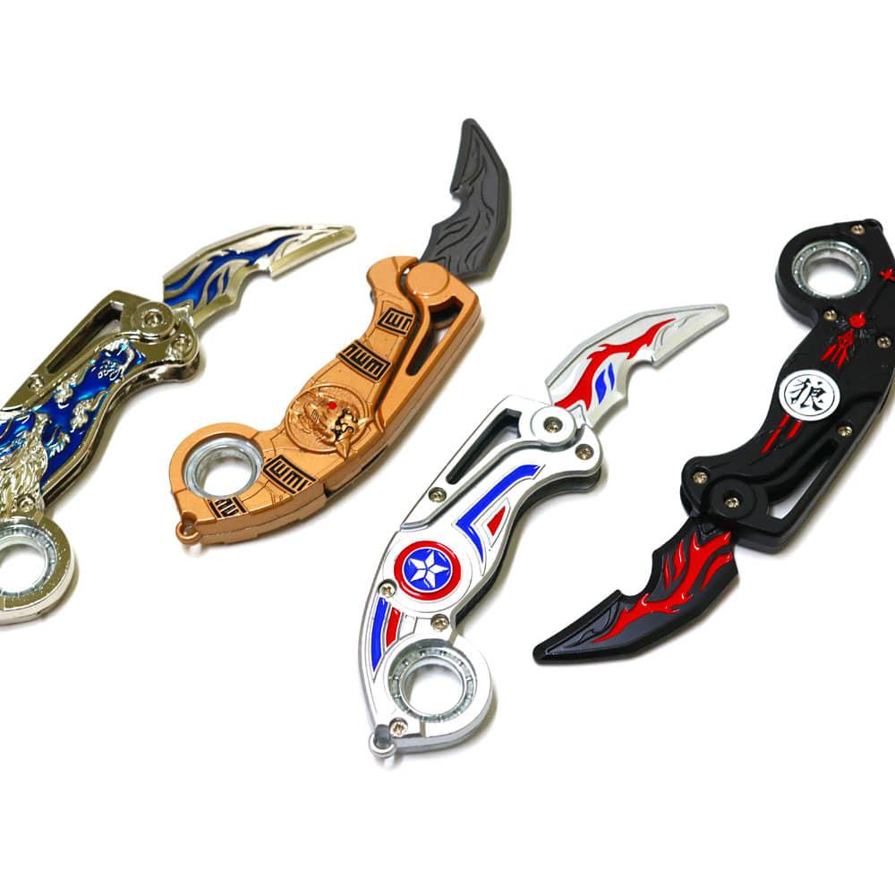 New mini Demon slayer spinner mix Anime knife Pack of 2 (net price - 140)