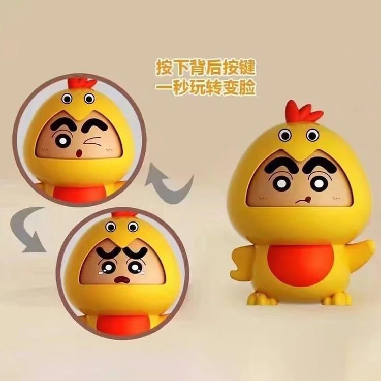 3 pcs - Shinychan Duck Yellow Face changing keychain (Heavy Quality) eff price 60