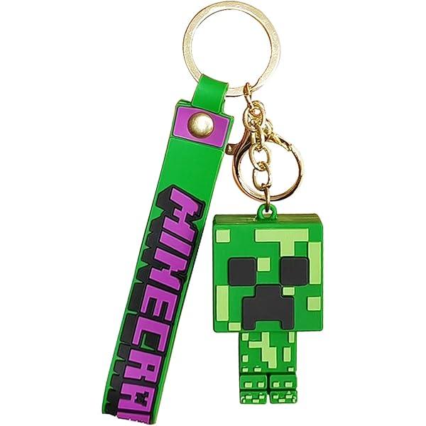 New Minecraft GRN Rubber Keychain Pack of 3 (eff price 35)
