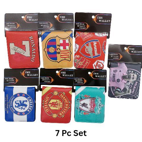 7pcs- Mixed Football cllubs Wallets net price 175