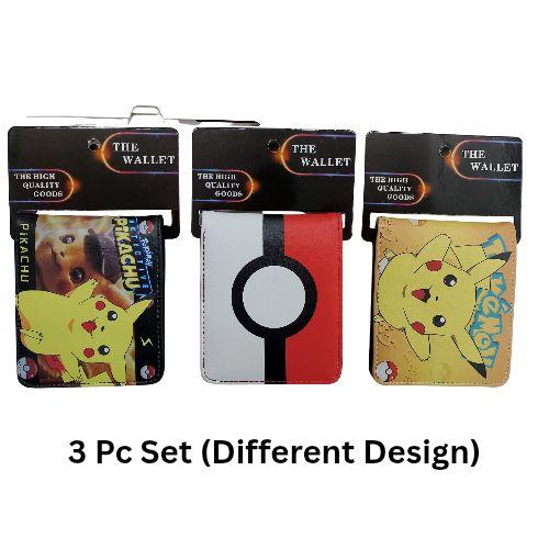 3pcs- Mixed Pokimon Wallets net price 175