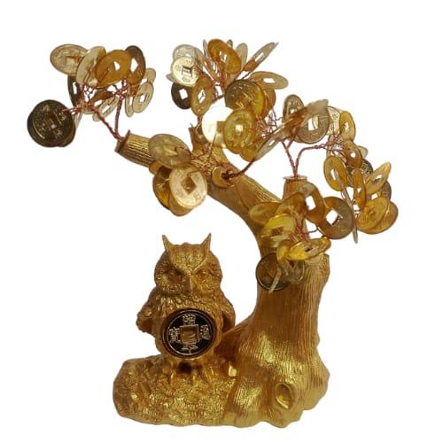 Big size Owl Golden evil eye tree AG15