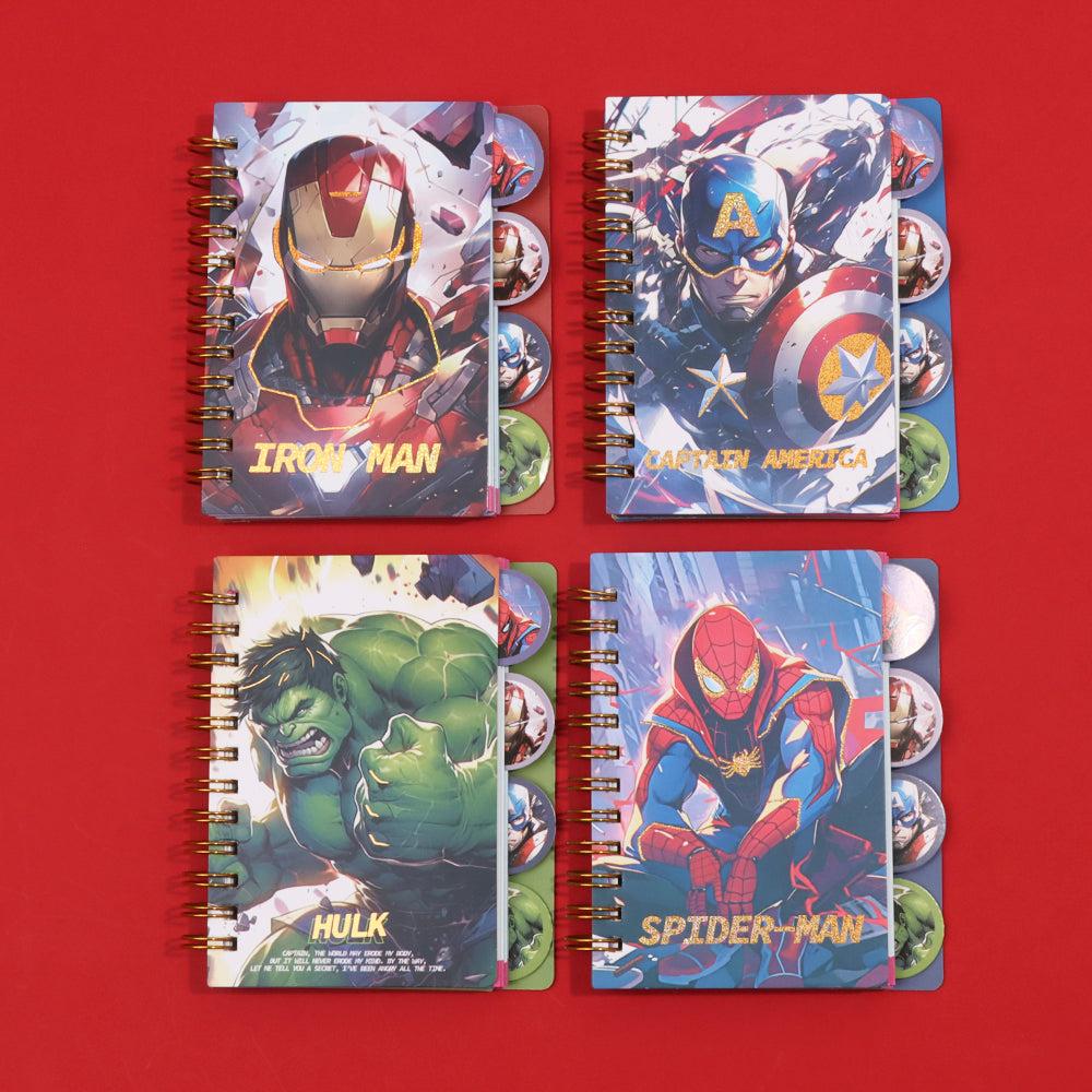 12pcs -A7 Mini Superhero diary net price 29