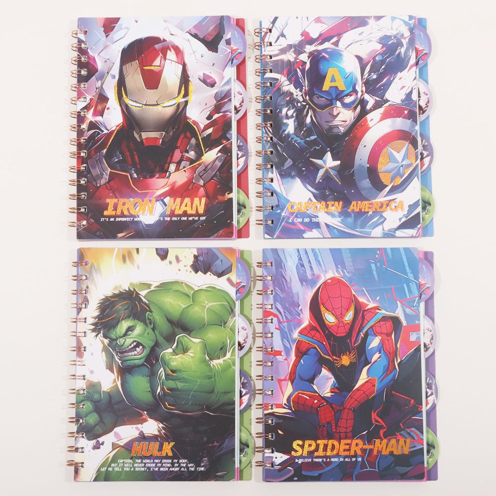 4pcs - Mix super hero diary A5 size ( Net price - 95 )