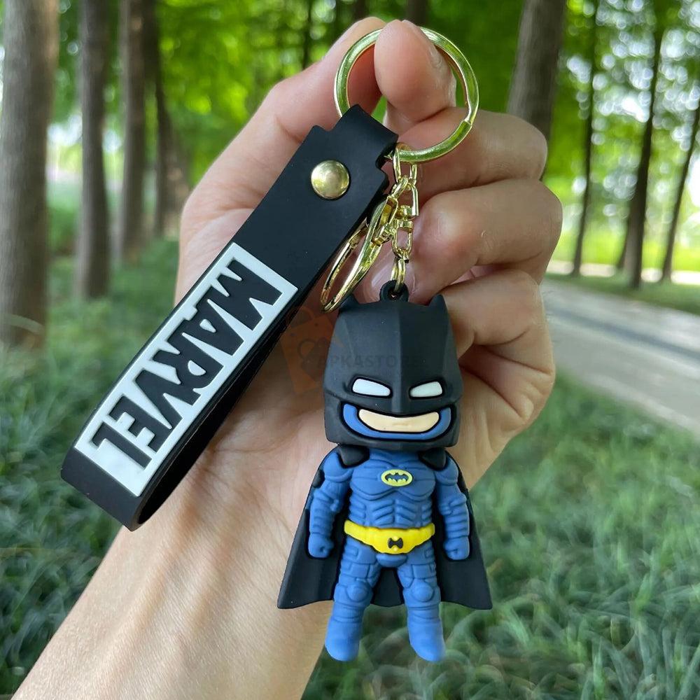 New Blue Batty Rubber Keychain Pack of 3 (eff price 35)