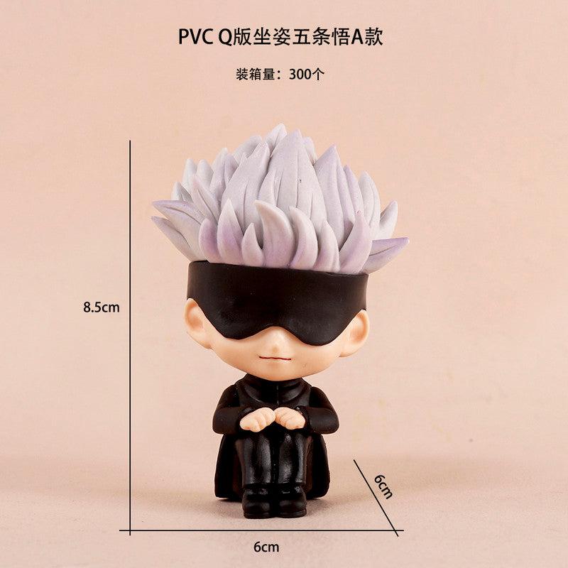 gojo sitting figure black  set of 3 ( net price 145 )