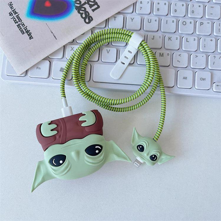 3 pcs- Baby Yoda 20W Iphone Silicone Charger Cover (Net Price 65)