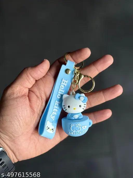 Hello Kitty S.Blue rubber keychain pack of 3 (eff price 35)