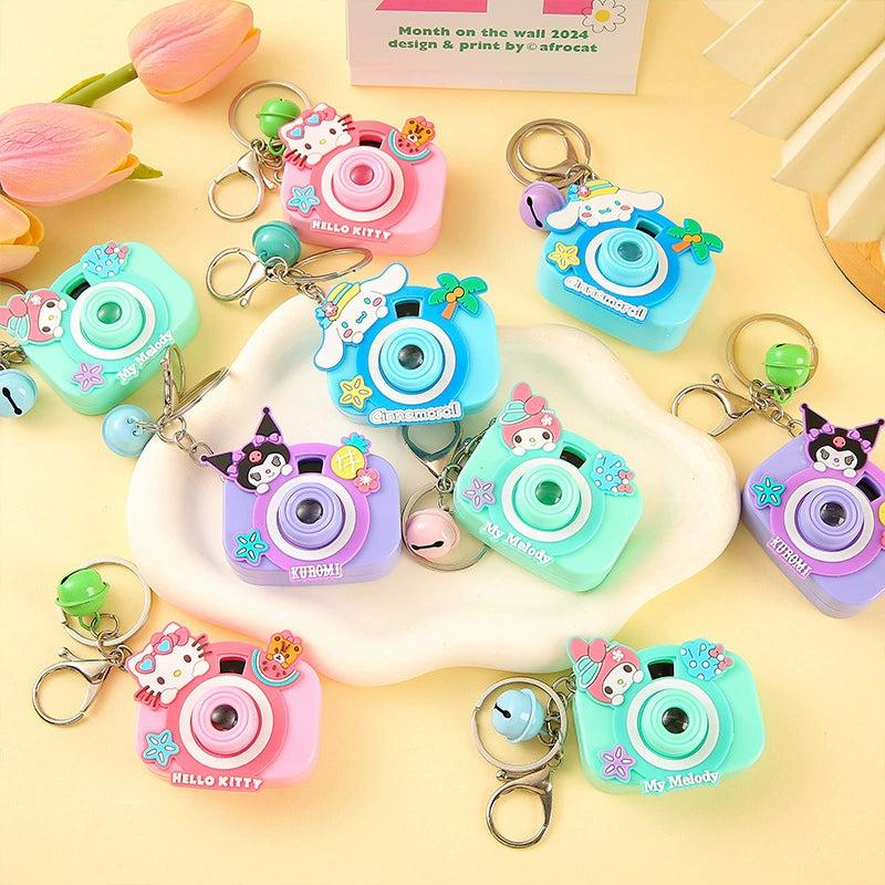 20 pc - Kuromi/Kitty Mix camera Keychain (Net Price 32) (Heavy Quality with Silver Keychain)