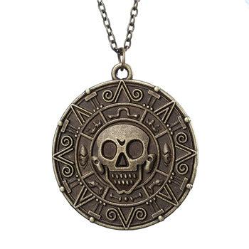 Pirates of the Caribbean Aztec Gold Coin Necklace
