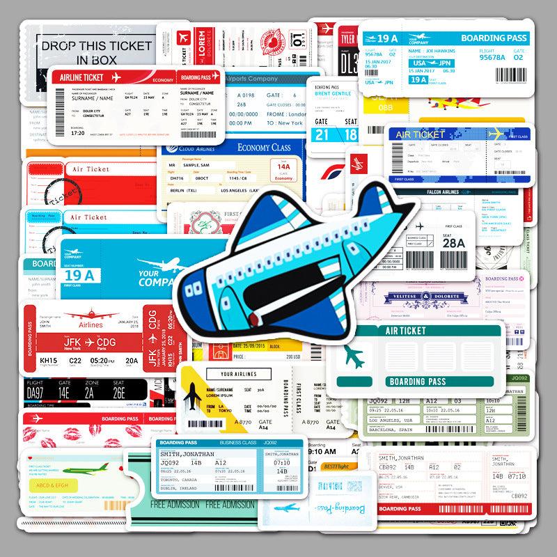 Boarding pass - 2 X 50 pc Sticker packets Net price 70
