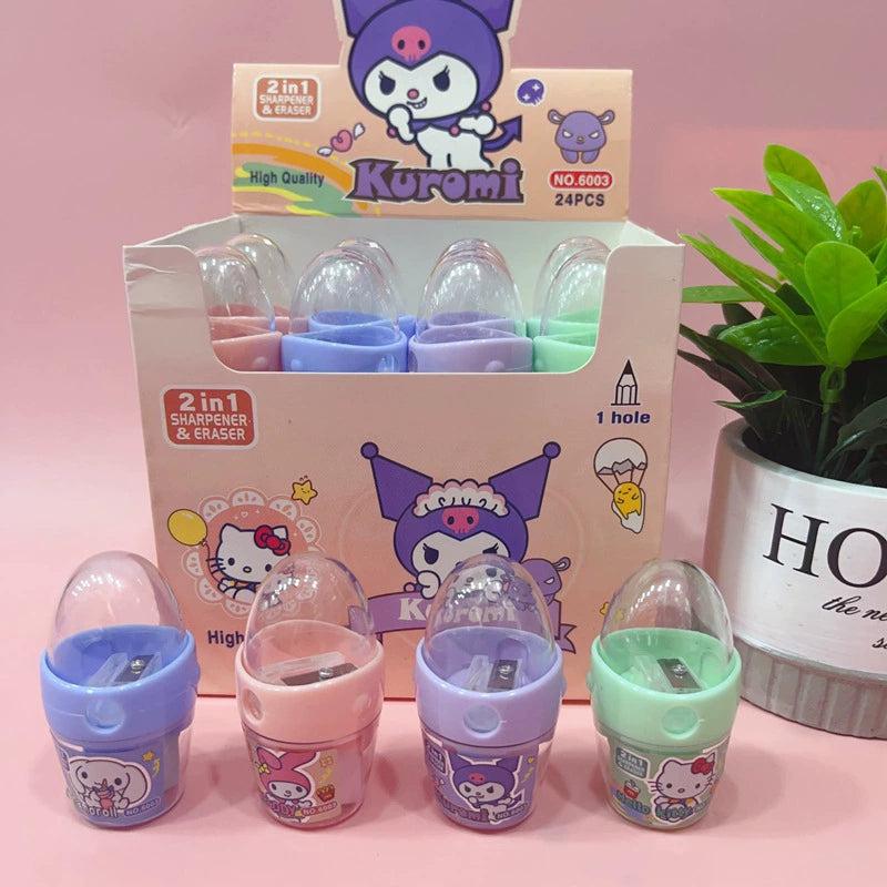 24 pcs (1 Box) - Kuromi Egg sharpner net price 12