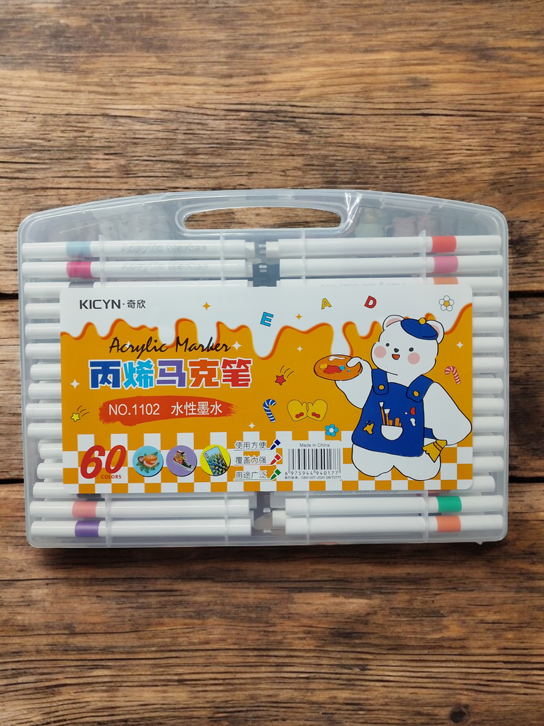 2 Box - Acrylic Marker Set of 60, Net Box Price 260